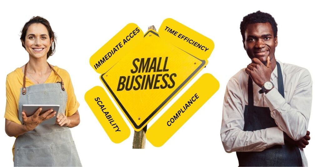 Describing benefits of accounting software in small business.