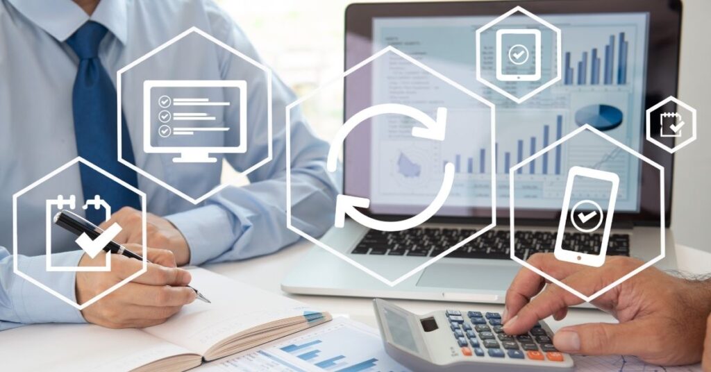 There are different types of accounting software including cloud-based accounting software, ERP system, and desktop accounting software.