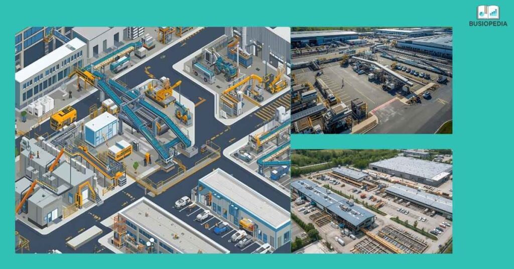 Different types of tangible assets like property, plant, and equipment